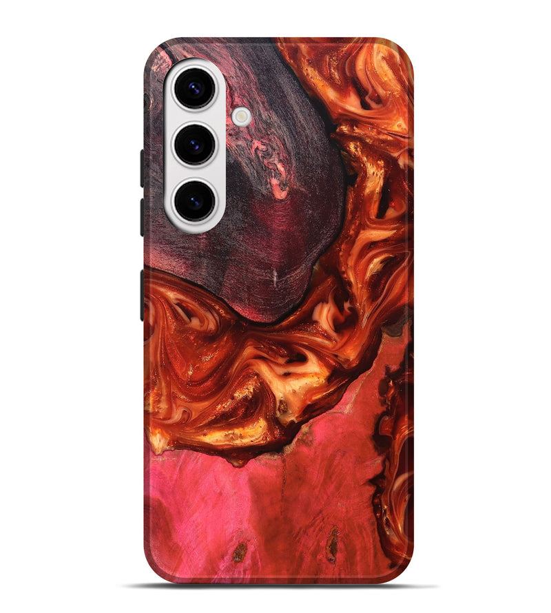 Galaxy S25 Plus Wood Live Edge Phone Case - Dasia (Red, 819223)