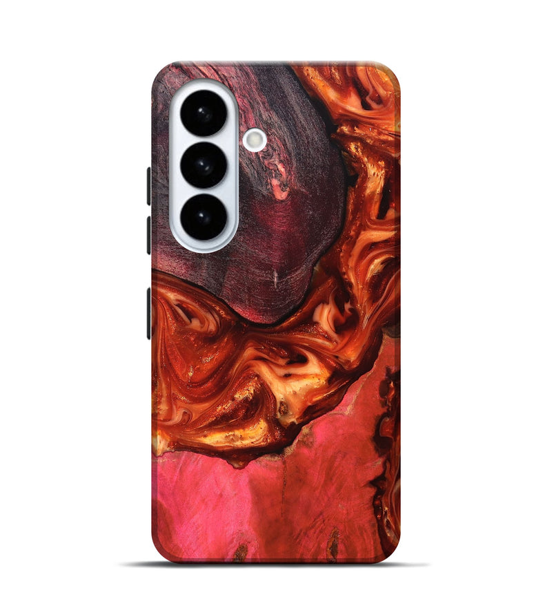 Galaxy S26 Wood Live Edge Phone Case - Dasia (Red, 819223)