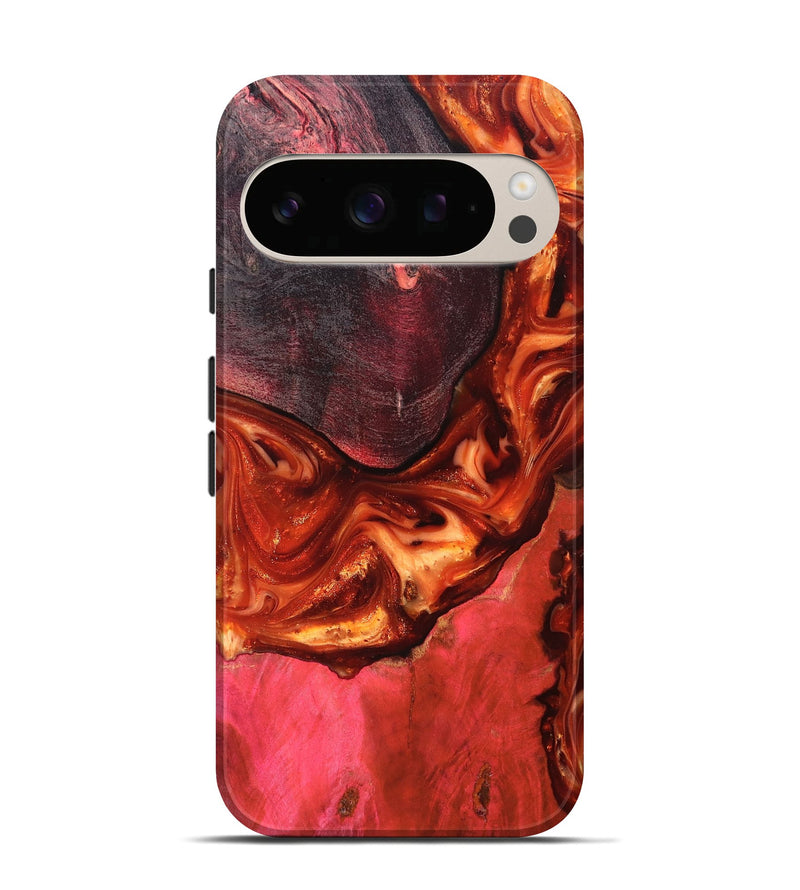 Pixel 10 Wood Live Edge Phone Case - Dasia (Red, 819223)