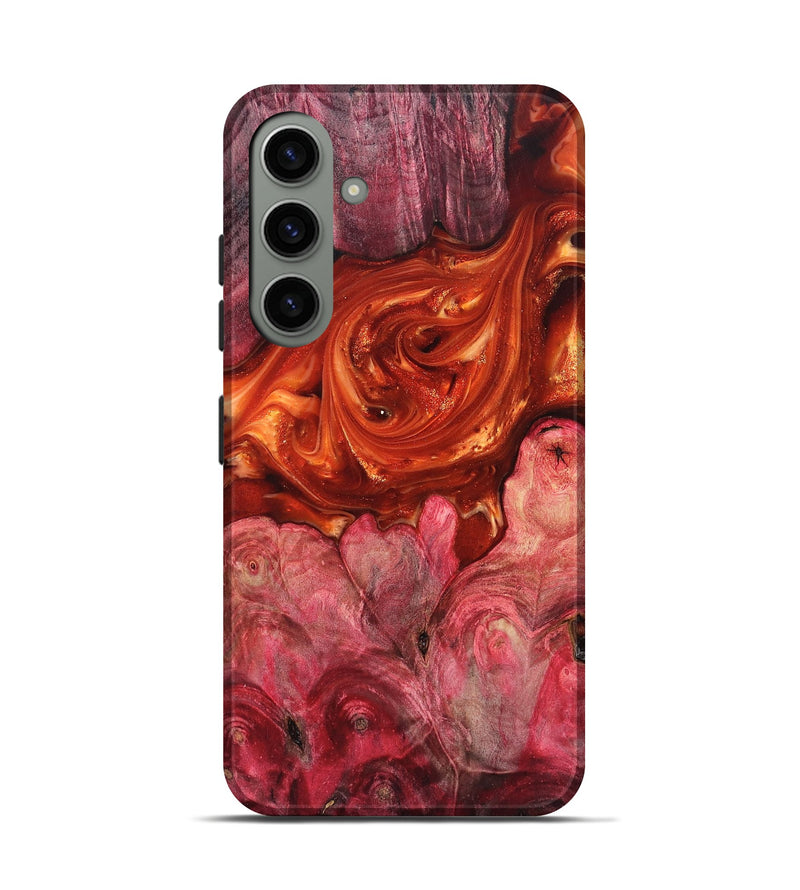 Galaxy S24 Wood Live Edge Phone Case - Ivan (Red, 819225)