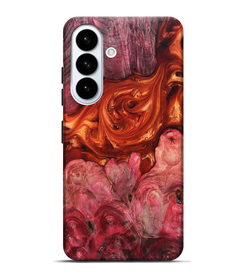 Galaxy S26 Plus Wood Live Edge Phone Case - Ivan (Red, 819225)