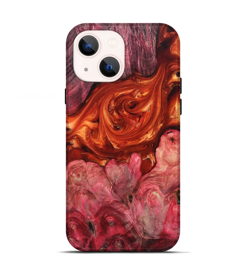 iPhone 13 Wood Live Edge Phone Case - Ivan (Red, 819225)