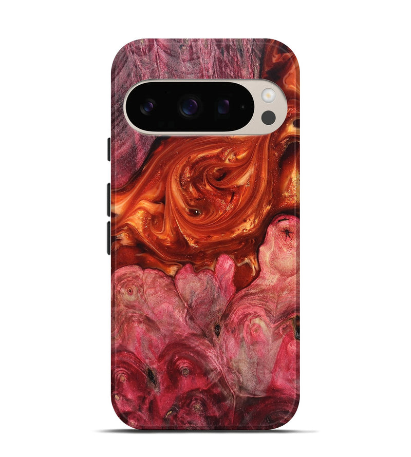 Pixel 10 Pro Wood Live Edge Phone Case - Ivan (Red, 819225)