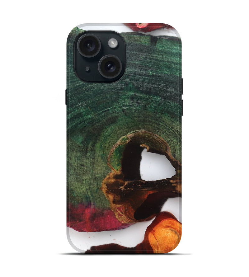 iPhone 15 Wood Live Edge Phone Case - Joaquin (Clear, 819230)