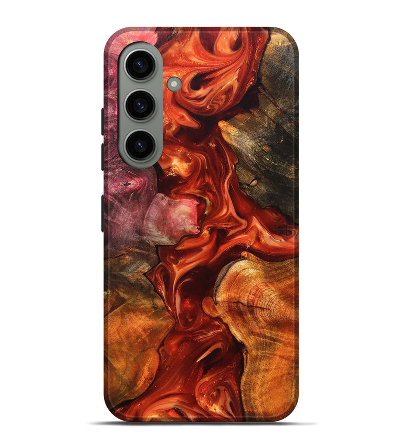 Galaxy S24 Plus Wood Live Edge Phone Case - Darien (Red, 819232)