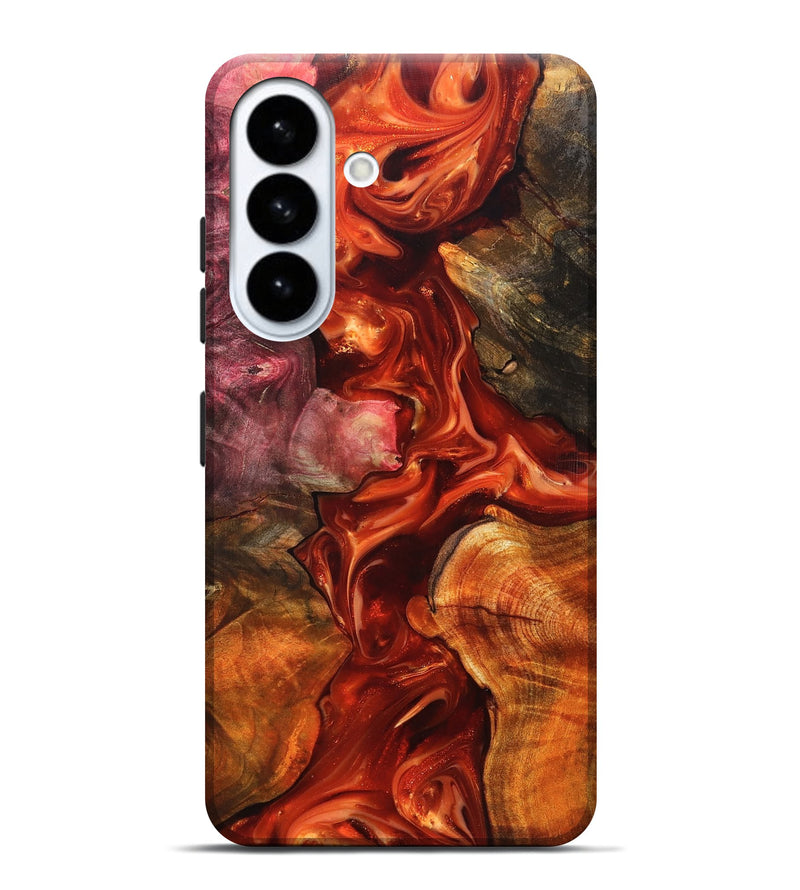 Galaxy S26 Plus Wood Live Edge Phone Case - Darien (Red, 819232)