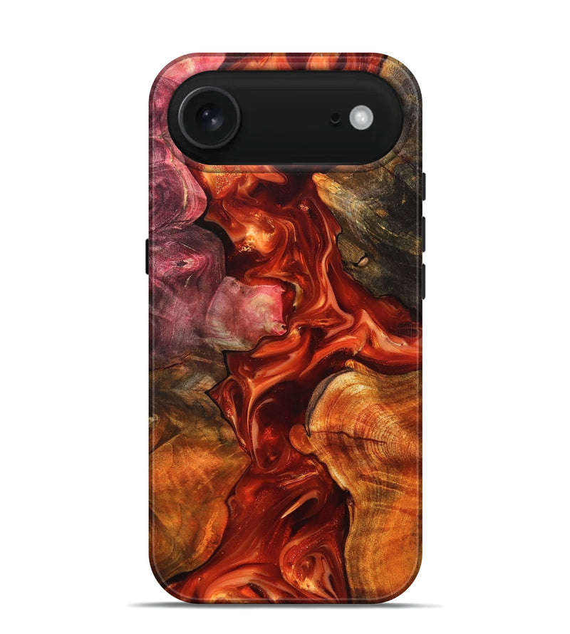 iPhone 17 Air Wood Live Edge Phone Case - Darien (Red, 819232)