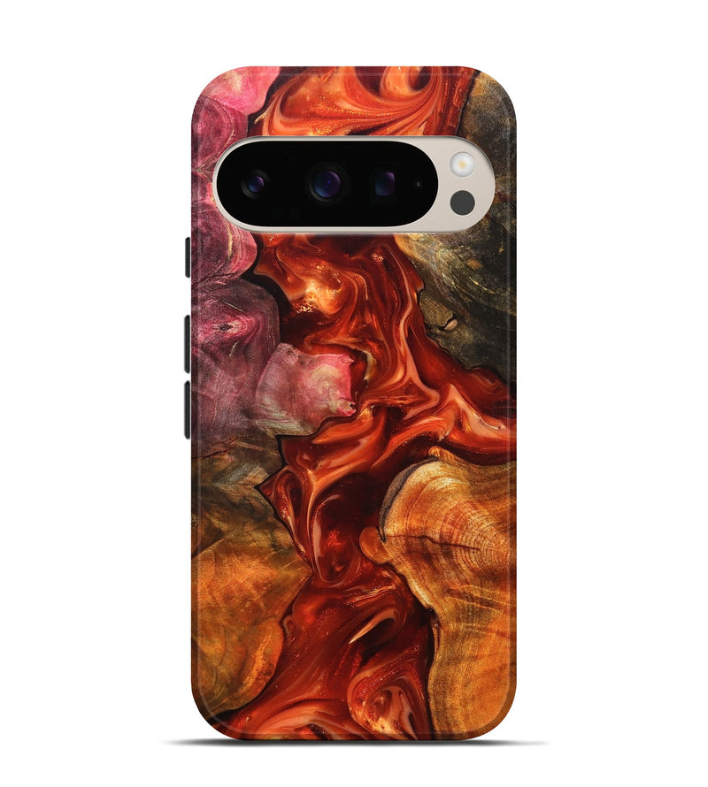 Pixel 10 Wood Live Edge Phone Case - Darien (Red, 819232)