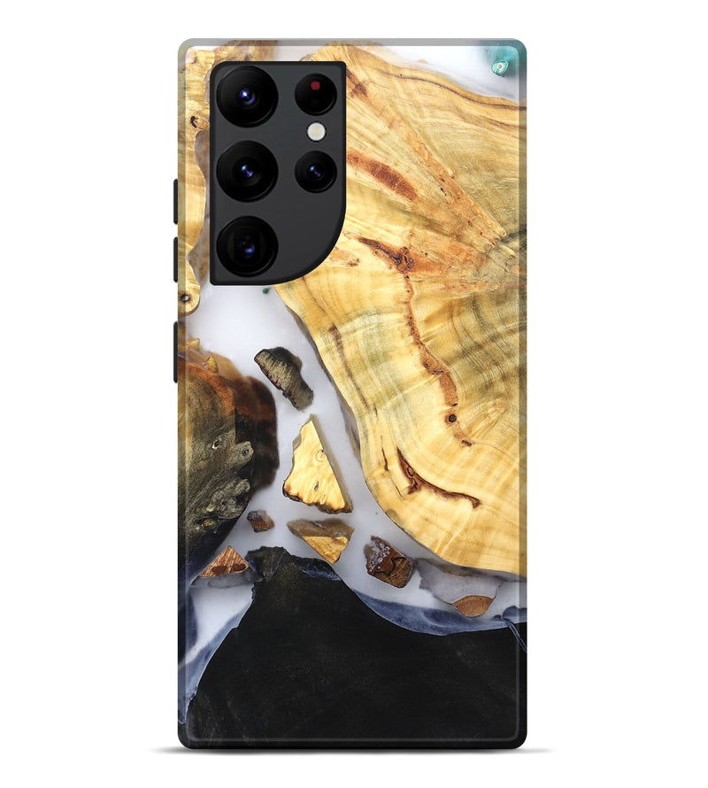 Galaxy S22 Ultra Wood Live Edge Phone Case - Lyndsay (Clear, 819235)