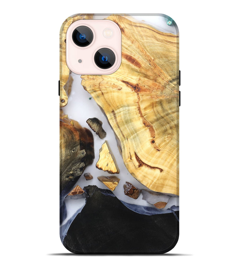 iPhone 14 Plus Wood Live Edge Phone Case - Lyndsay (Clear, 819235)