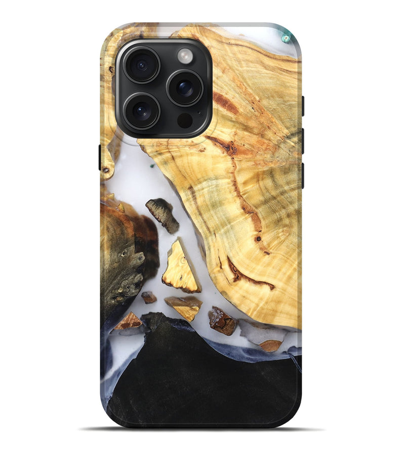 iPhone 16 Pro Max Wood Live Edge Phone Case - Lyndsay (Clear, 819235)