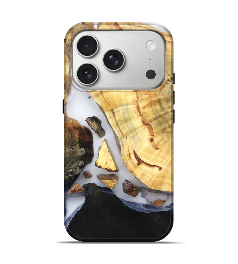 iPhone 17 Pro Wood Live Edge Phone Case - Lyndsay (Clear, 819235)