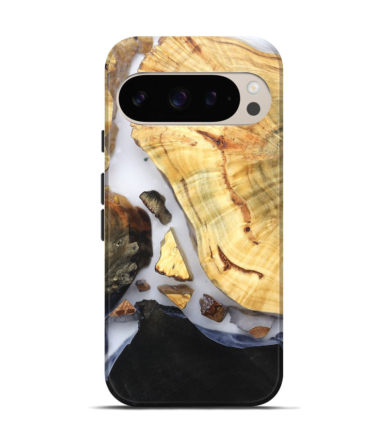 Pixel 9 Pro Wood Live Edge Phone Case - Lyndsay (Clear, 819235)