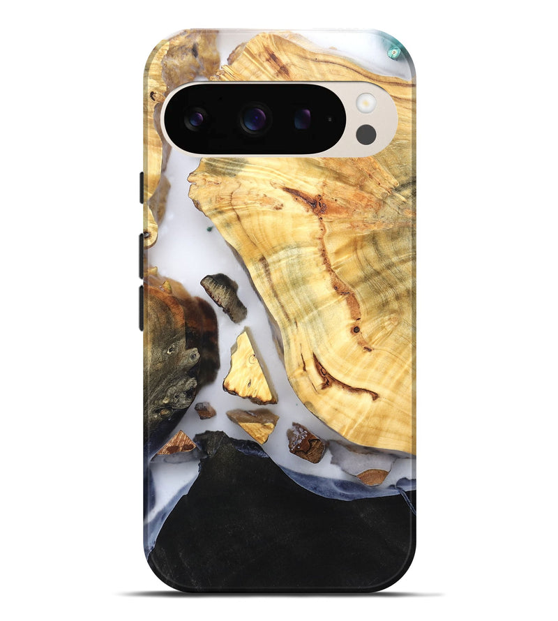 Pixel 9 Pro XL Wood Live Edge Phone Case - Lyndsay (Clear, 819235)