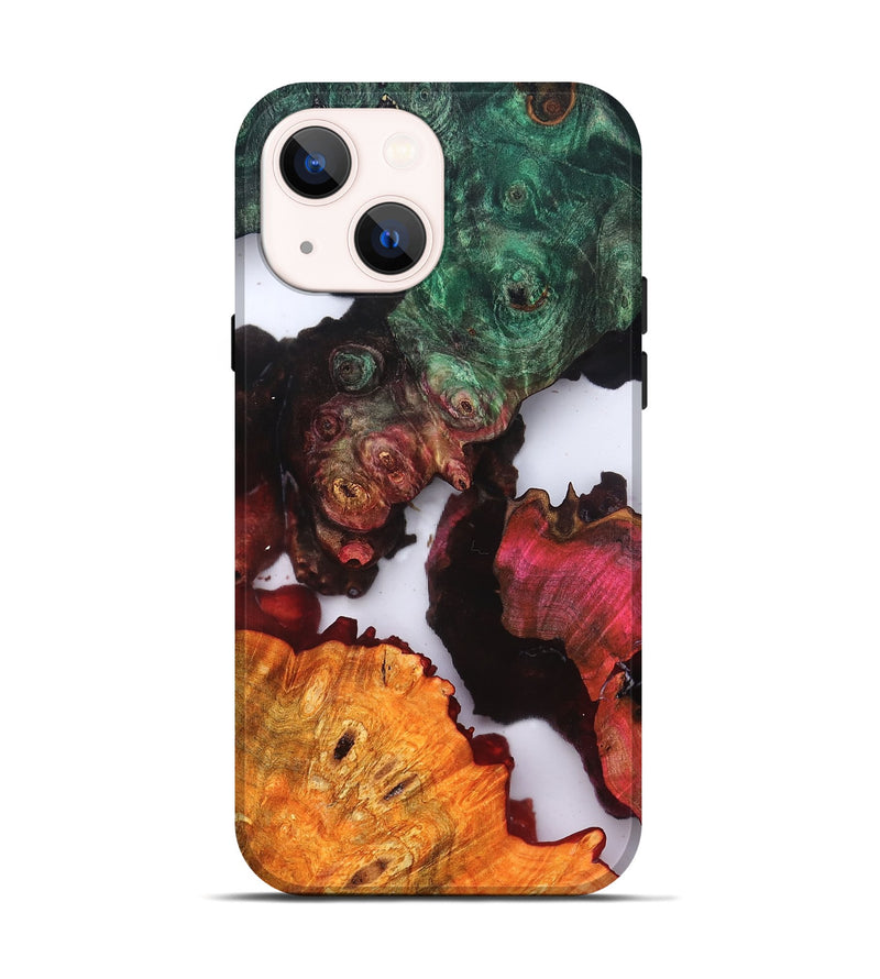 iPhone 14 Wood Live Edge Phone Case - Raul (Clear, 819236)