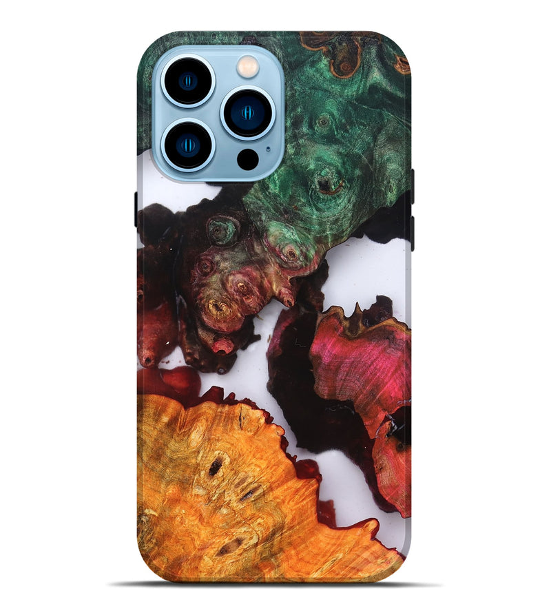 iPhone 14 Pro Max Wood Live Edge Phone Case - Raul (Clear, 819236)