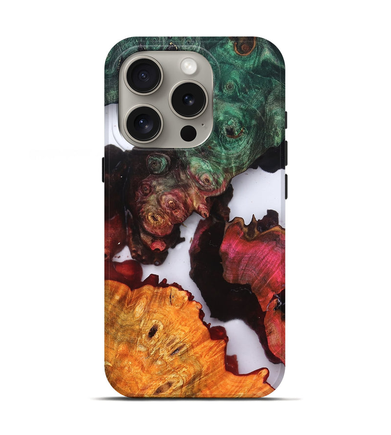 iPhone 16 Pro Wood Live Edge Phone Case - Raul (Clear, 819236)