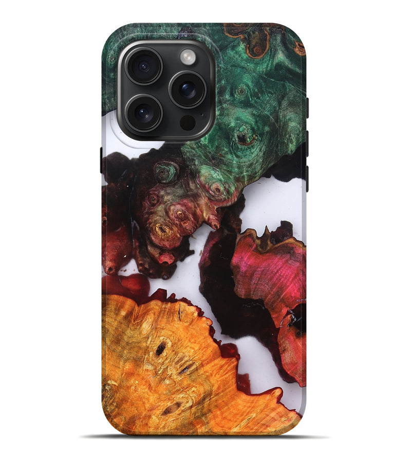 iPhone 16 Pro Max Wood Live Edge Phone Case - Raul (Clear, 819236)