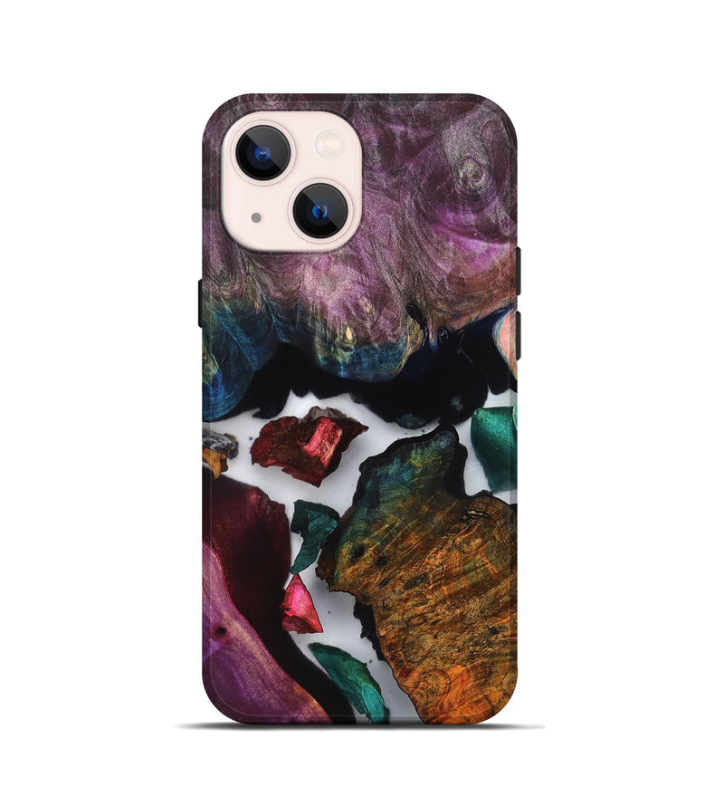 iPhone 13 mini Wood Live Edge Phone Case - Susan (Clear, 819237)