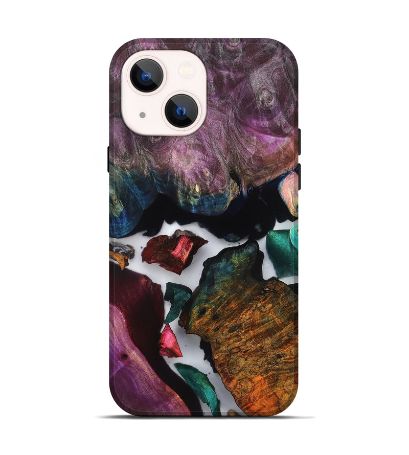 iPhone 14 Wood Live Edge Phone Case - Susan (Clear, 819237)