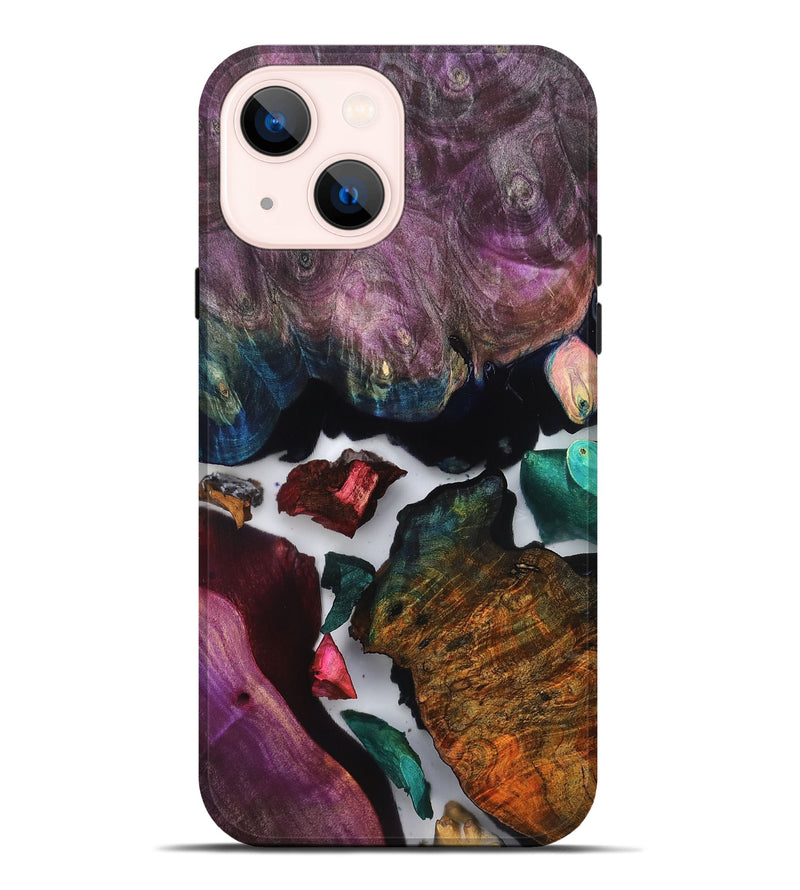 iPhone 14 Plus Wood Live Edge Phone Case - Susan (Clear, 819237)