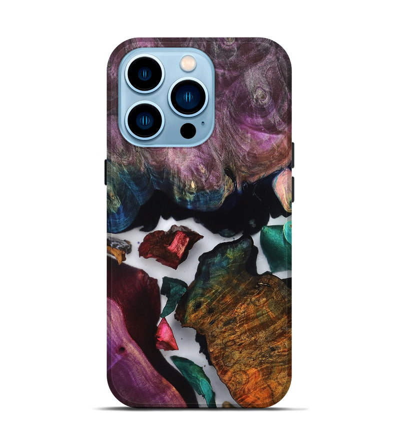 iPhone 14 Pro Wood Live Edge Phone Case - Susan (Clear, 819237)