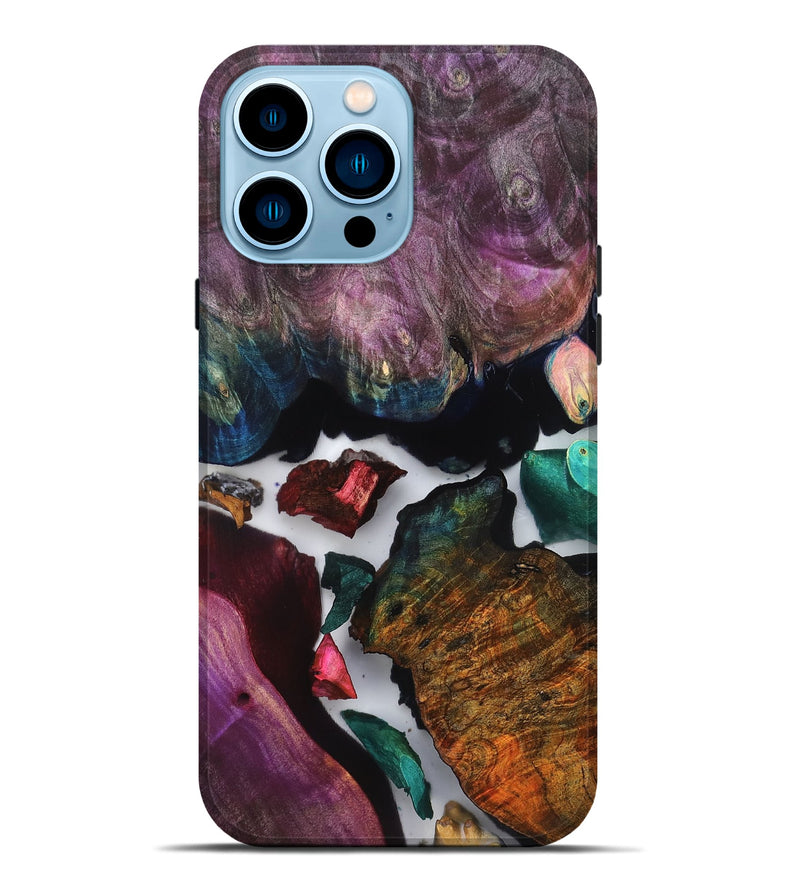 iPhone 14 Pro Max Wood Live Edge Phone Case - Susan (Clear, 819237)