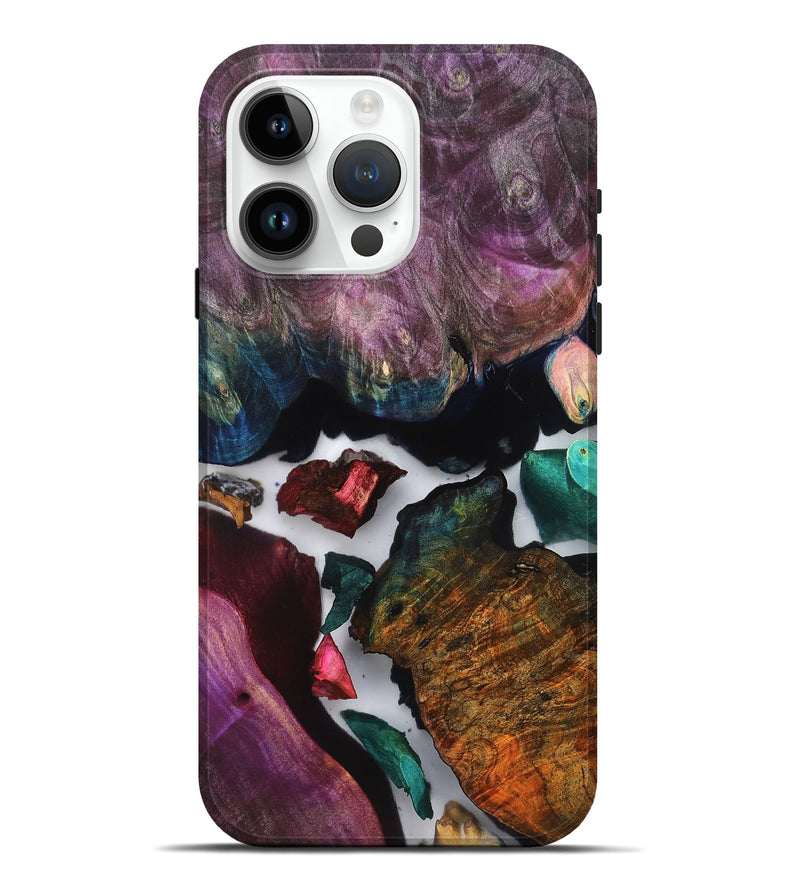 iPhone 15 Pro Max Wood Live Edge Phone Case - Susan (Clear, 819237)