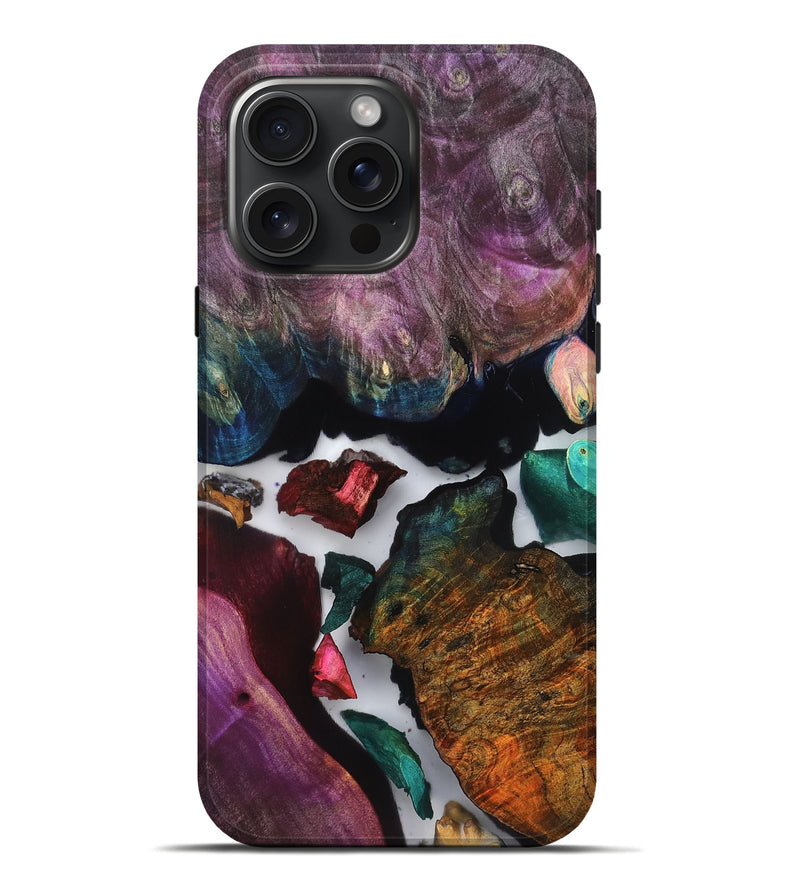 iPhone 16 Pro Max Wood Live Edge Phone Case - Susan (Clear, 819237)