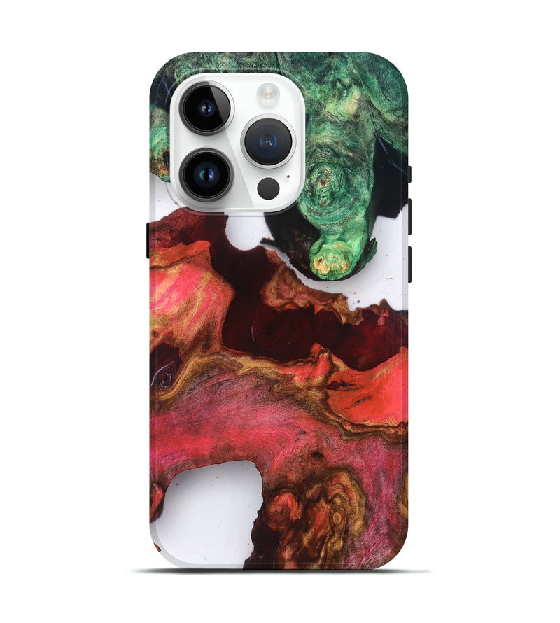 iPhone 15 Pro Wood Live Edge Phone Case - Rhys (Clear, 819238)