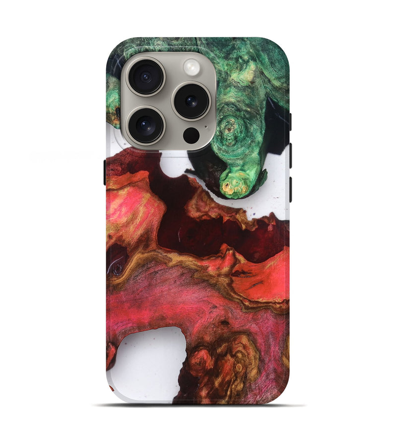 iPhone 16 Pro Wood Live Edge Phone Case - Rhys (Clear, 819238)