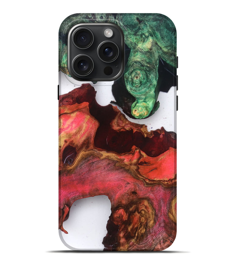 iPhone 16 Pro Max Wood Live Edge Phone Case - Rhys (Clear, 819238)