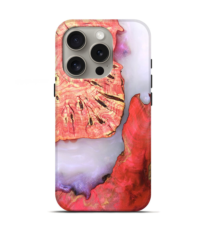 iPhone 16 Pro Wood Live Edge Phone Case - Taryn (Clear, 819240)