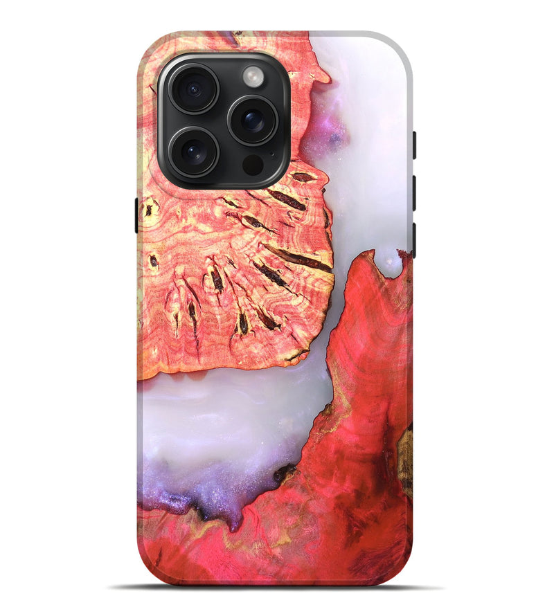 iPhone 16 Pro Max Wood Live Edge Phone Case - Taryn (Clear, 819240)