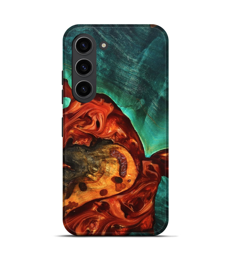 Galaxy S23 Wood Live Edge Phone Case - Jax (Red, 819241)