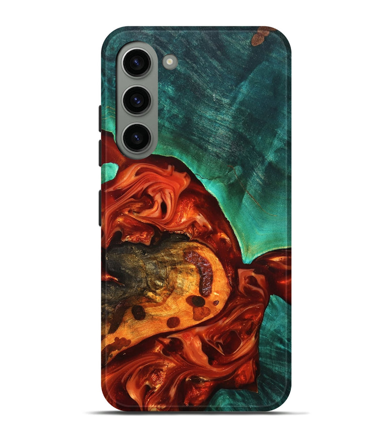 Galaxy S23 Plus Wood Live Edge Phone Case - Jax (Red, 819241)