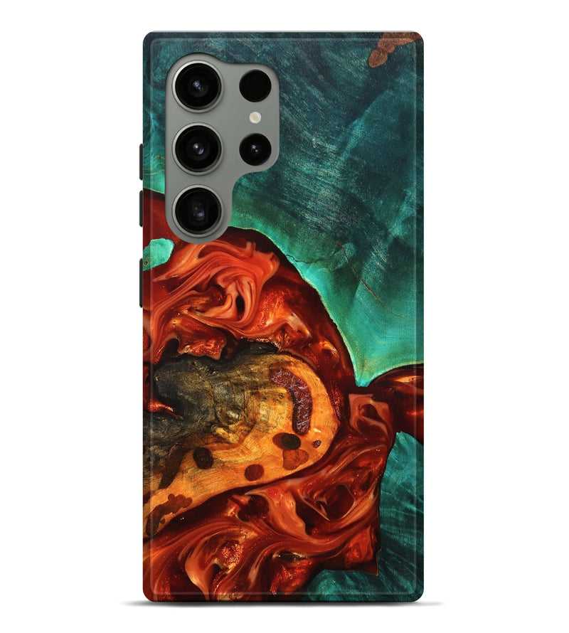 Galaxy S24 Ultra Wood Live Edge Phone Case - Jax (Red, 819241)