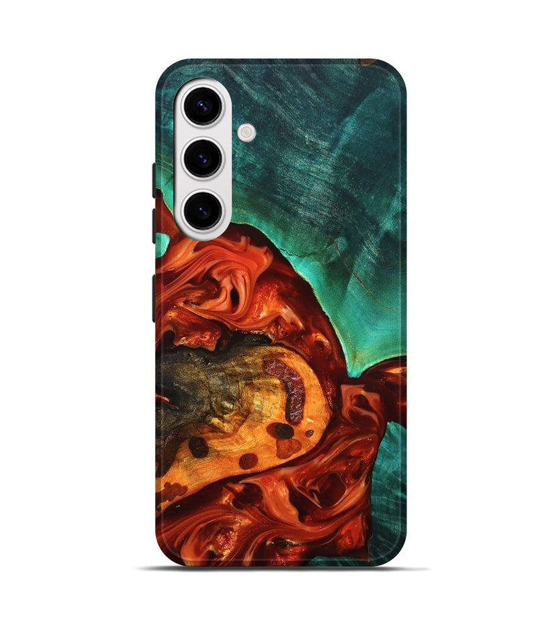Galaxy S25 Wood Live Edge Phone Case - Jax (Red, 819241)