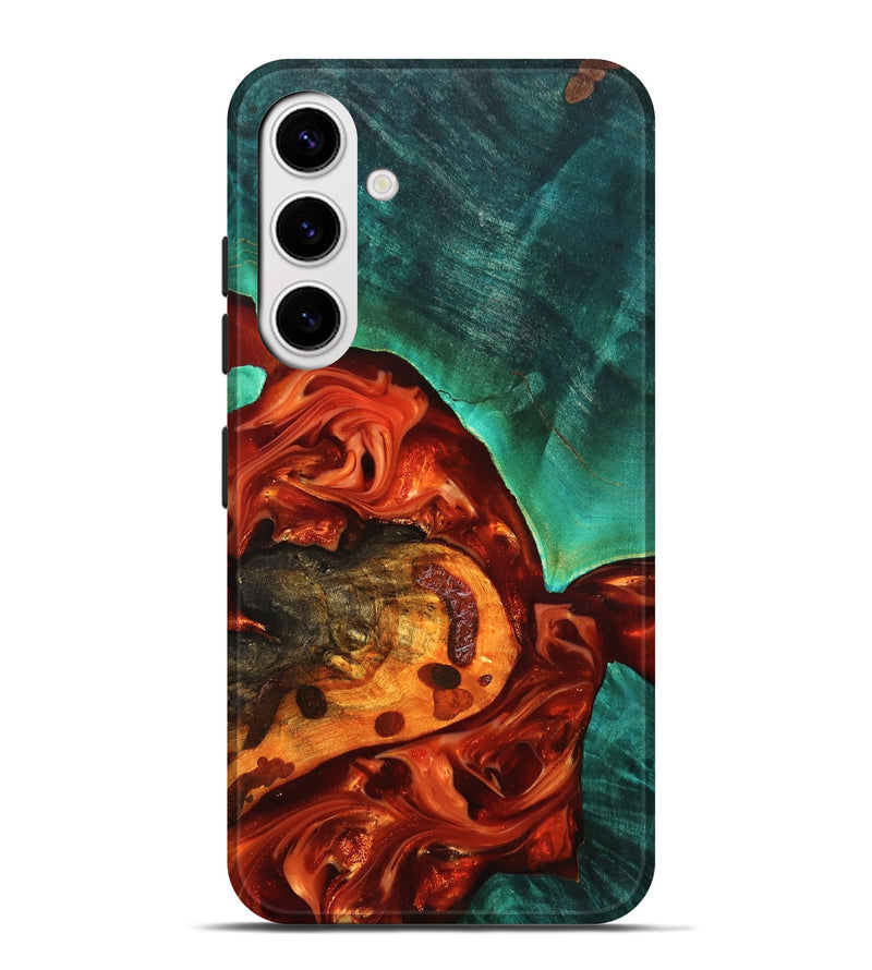Galaxy S25 Plus Wood Live Edge Phone Case - Jax (Red, 819241)