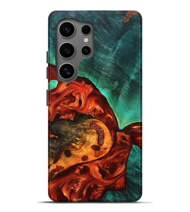 Galaxy S25 Ultra Wood Live Edge Phone Case - Jax (Red, 819241)