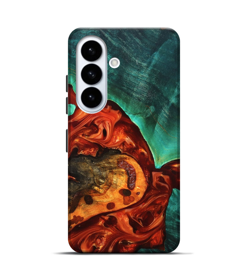 Galaxy S26 Wood Live Edge Phone Case - Jax (Red, 819241)