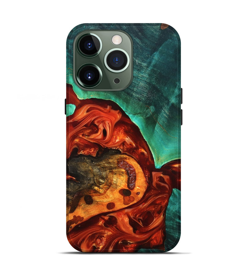 iPhone 13 Pro Wood Live Edge Phone Case - Jax (Red, 819241)