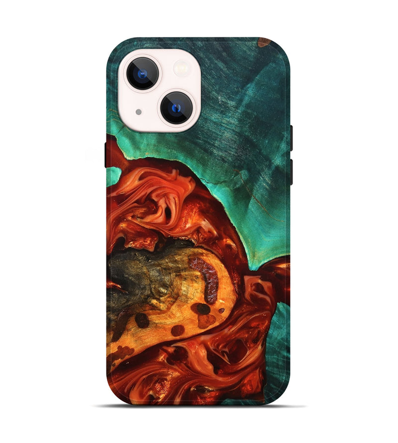iPhone 14 Wood Live Edge Phone Case - Jax (Red, 819241)