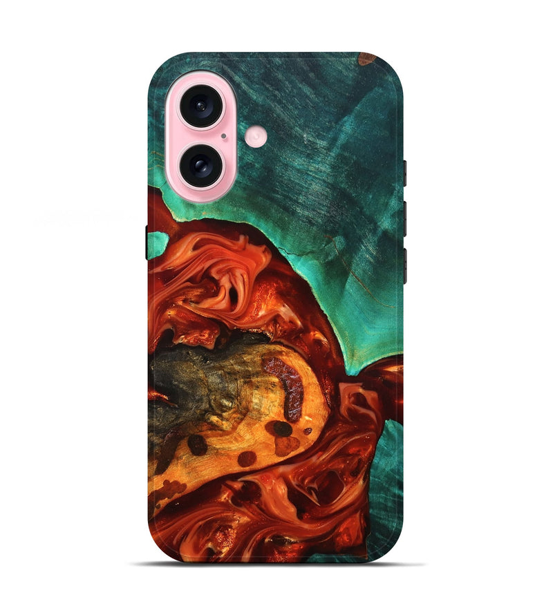 iPhone 17 Wood Live Edge Phone Case - Jax (Red, 819241)