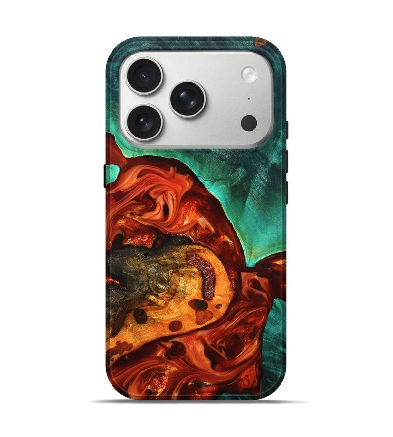 iPhone 17 Pro Wood Live Edge Phone Case - Jax (Red, 819241)