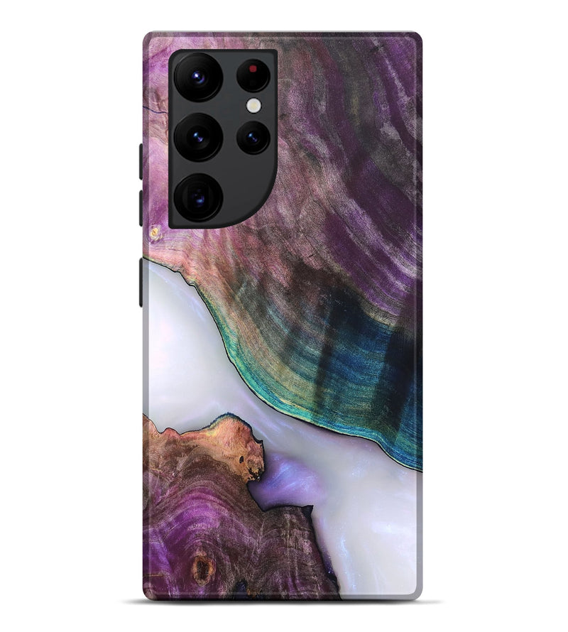 Galaxy S22 Ultra Wood Live Edge Phone Case - Jarod (Clear, 819242)