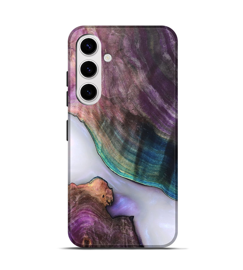 Galaxy S25 Wood Live Edge Phone Case - Jarod (Clear, 819242)