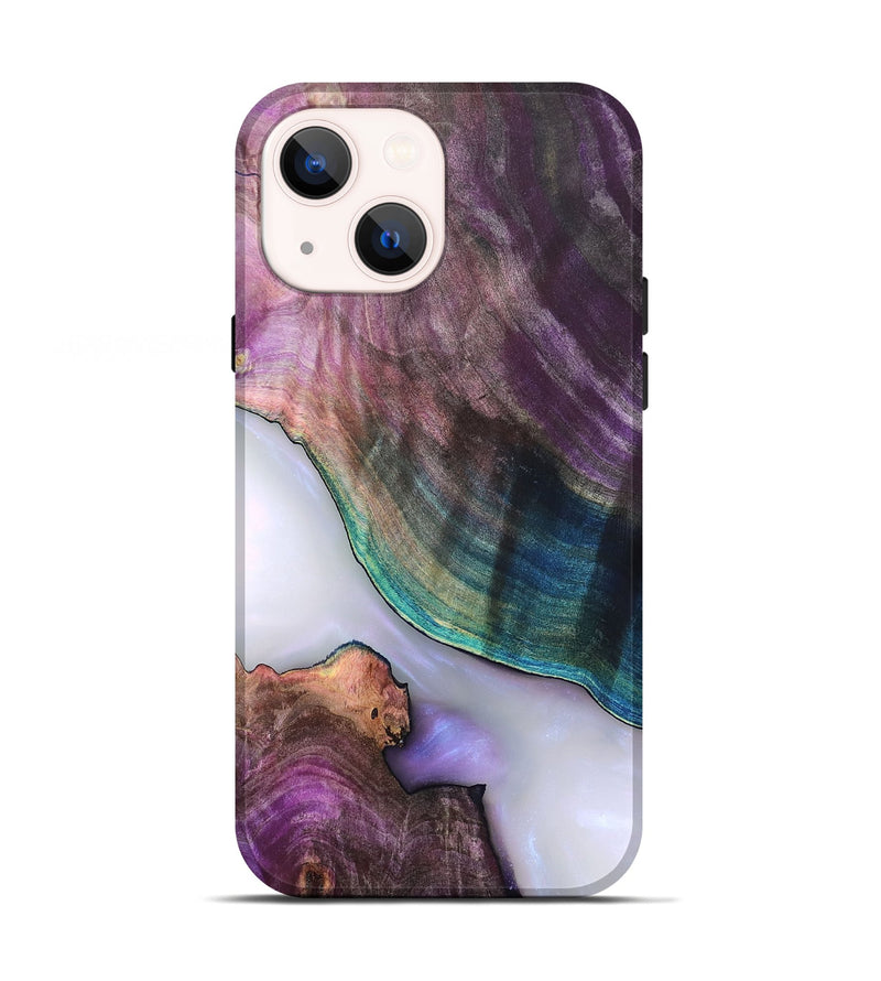 iPhone 13 Wood Live Edge Phone Case - Jarod (Clear, 819242)