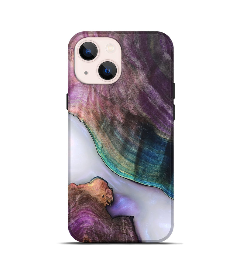 iPhone 13 mini Wood Live Edge Phone Case - Jarod (Clear, 819242)