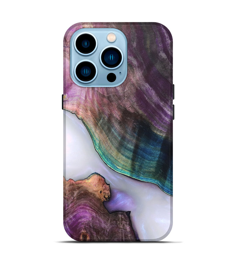 iPhone 14 Pro Wood Live Edge Phone Case - Jarod (Clear, 819242)